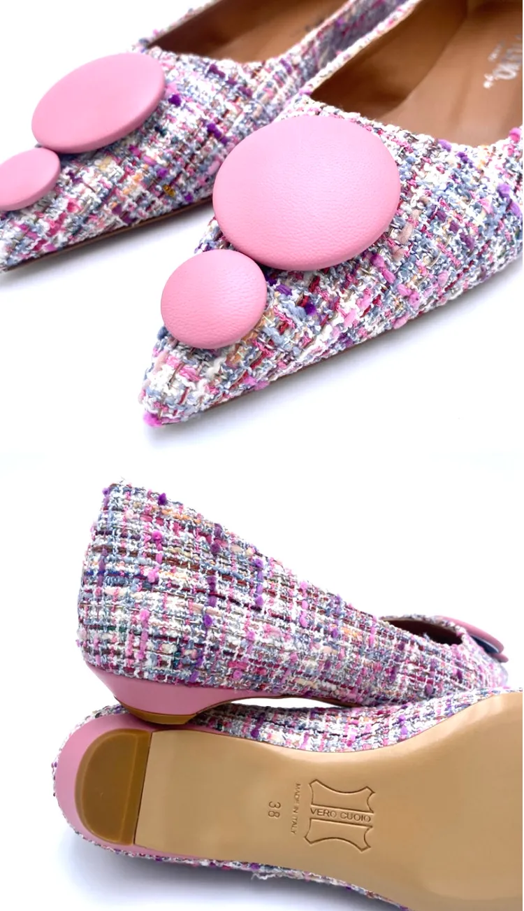 CLODINNE bouclè multi rosa