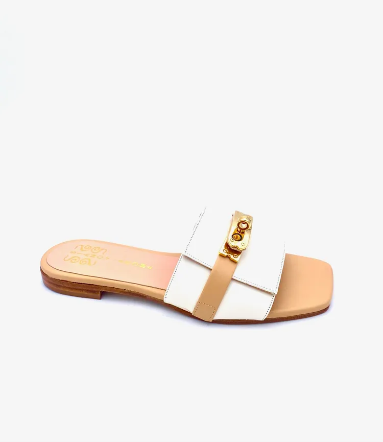 SIANO VIA ROMA mules panna