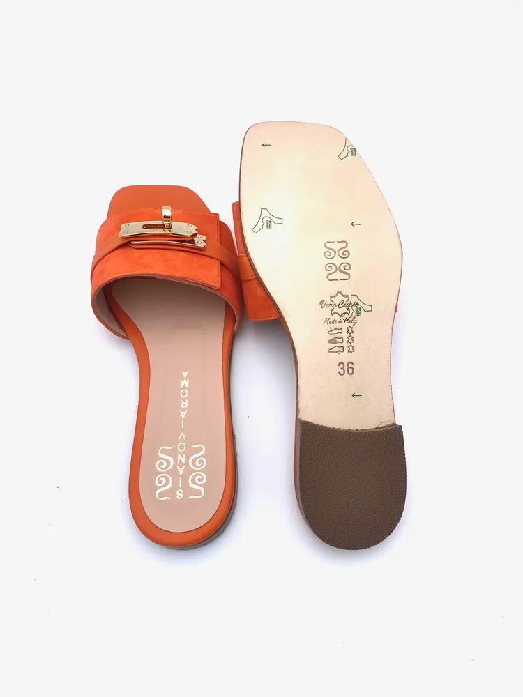SIANO VIA ROMA mules arancio