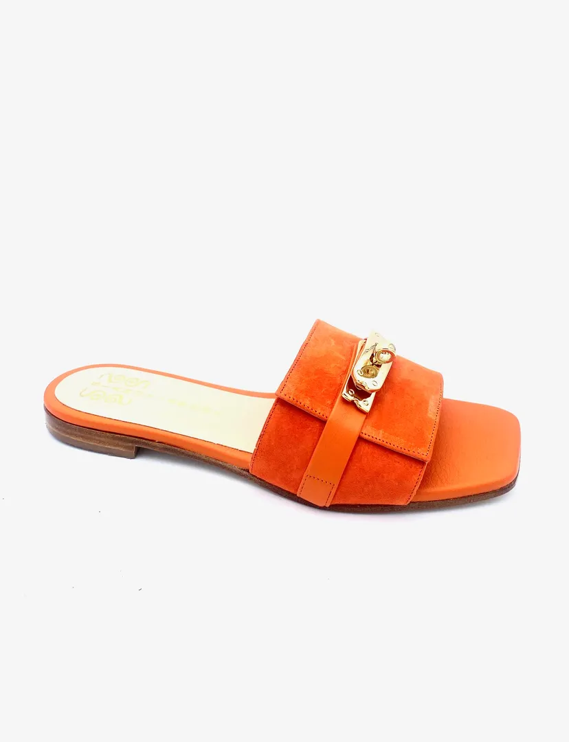 SIANO VIA ROMA mules arancio 