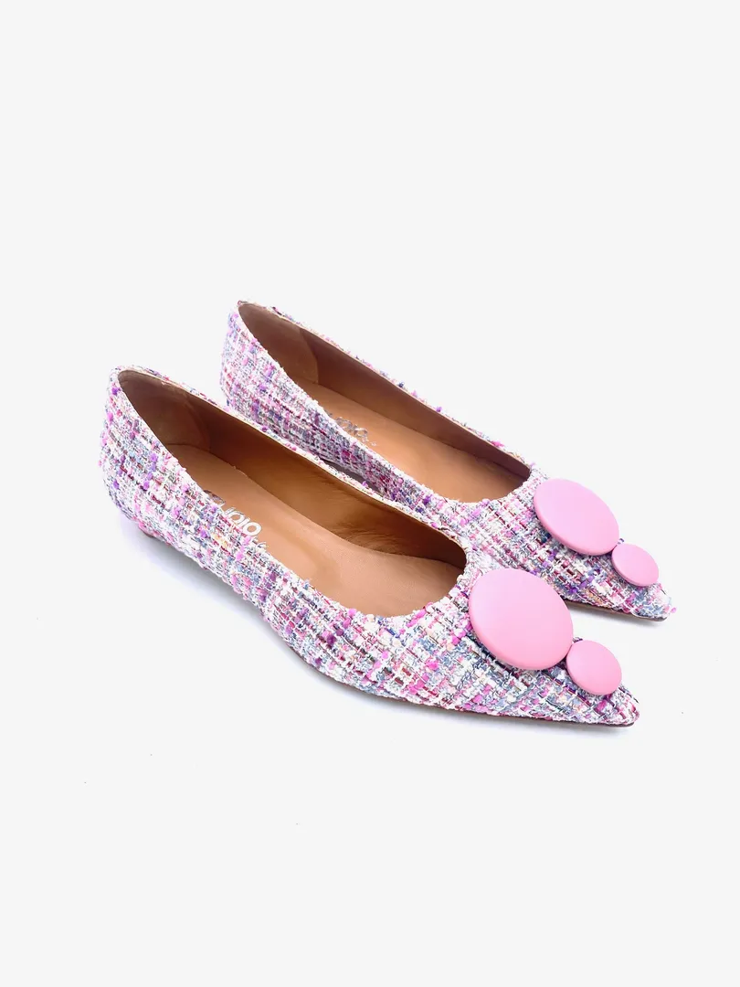 CLODINNE bouclè multi rosa